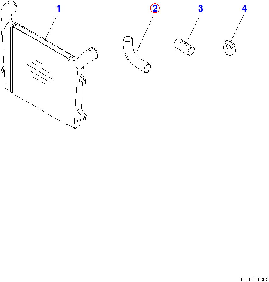 Diagram 6152-12-4930 HOSE - Komatsu