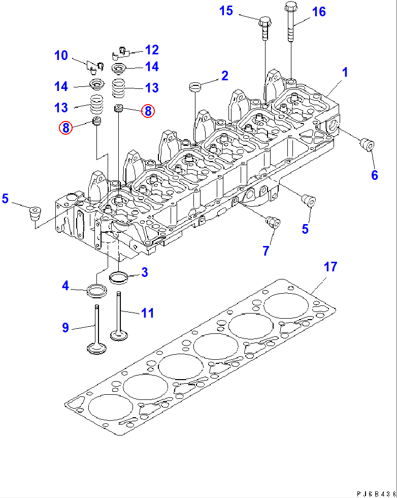 Diagram 6732-41-4540 SEAL [K1] - Komatsu