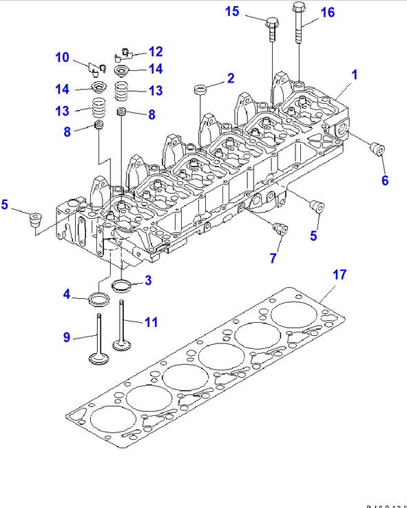 Diagram 6731-11-1371 HEAD ASS'Y - Komatsu