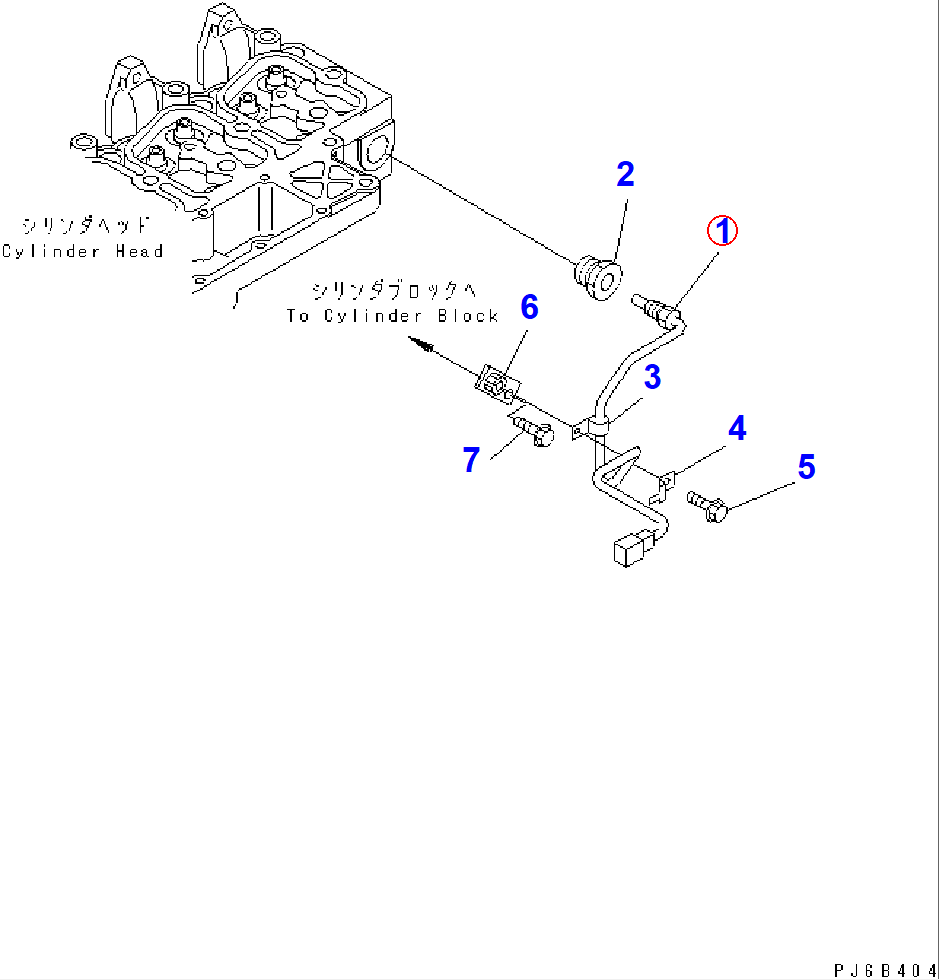 Diagram 7861-92-3320 SENSOR,WATER TEMPERATURE - Komatsu
