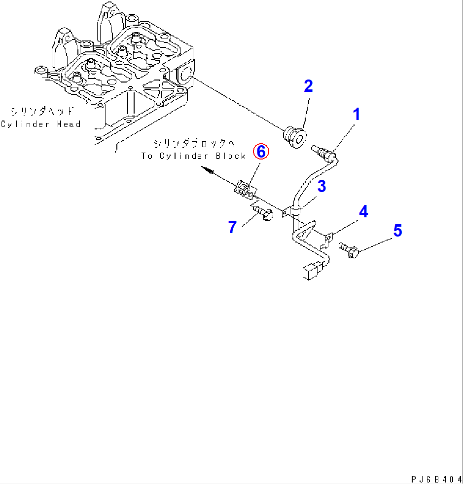 Diagram 6136-11-8510 BRACKET - Komatsu