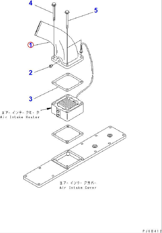 Diagram 6734-11-4150 CONNECTOR - Komatsu