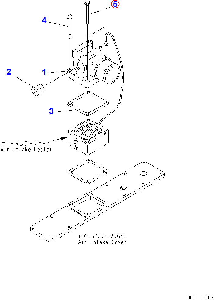 Diagram 6732-11-4150 BOLT - Komatsu