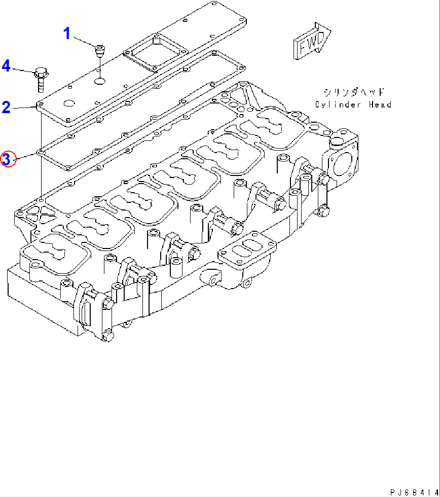 Diagram 6735-11-4812 GASKET (K1) - Komatsu