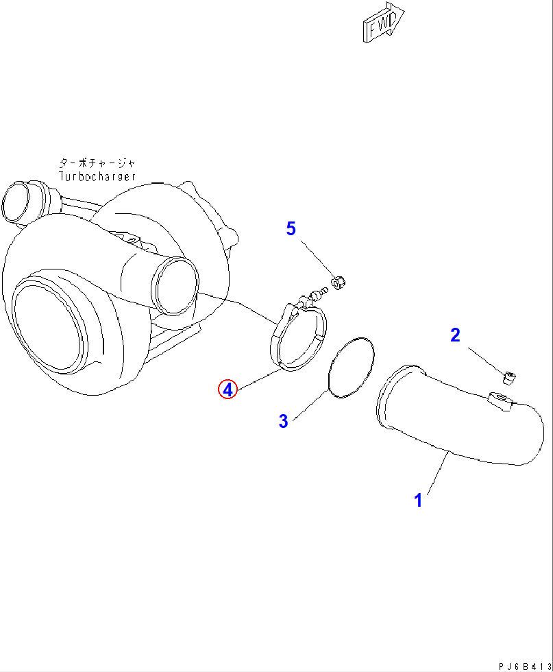 Diagram 6738-11-4380 CLAMP - Komatsu