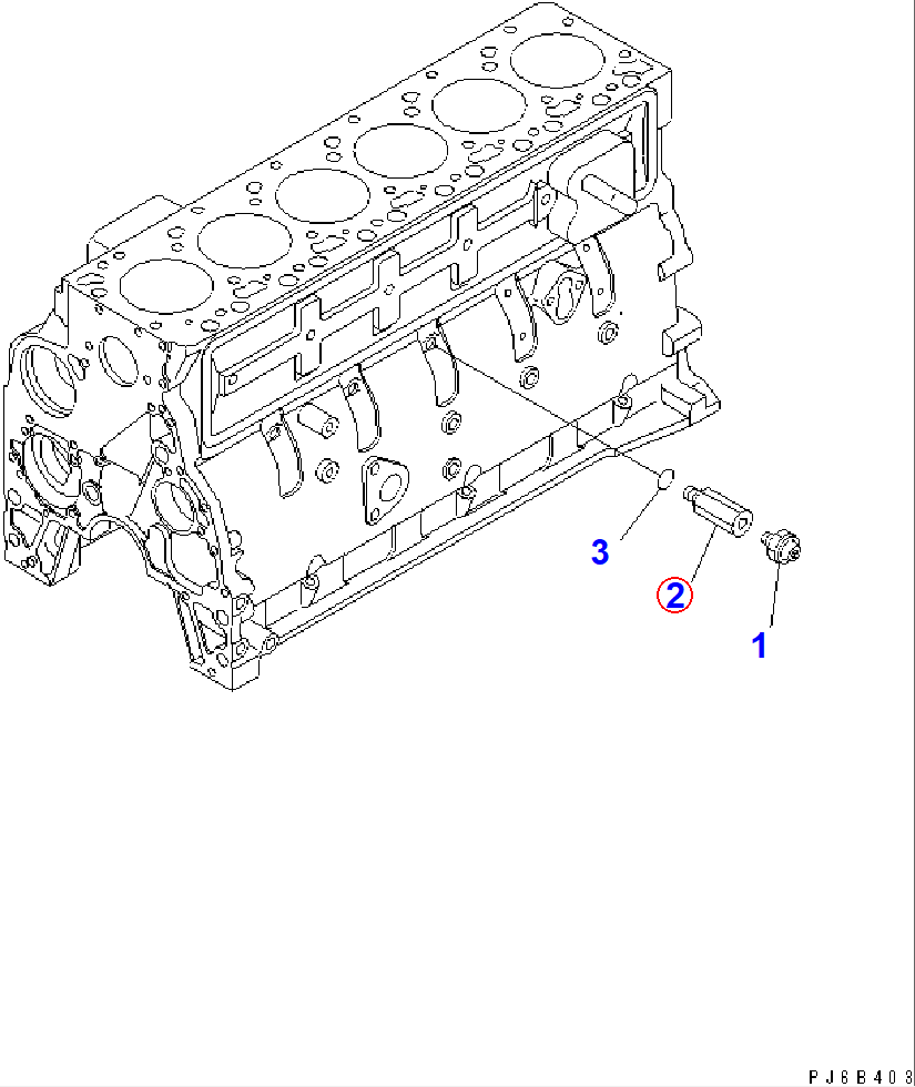 Diagram 6738-81-3170 ADAPTER - Komatsu