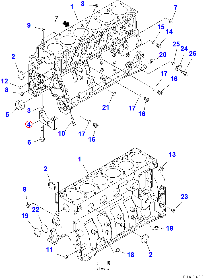 Diagram 6732-21-1210 CAP - Komatsu