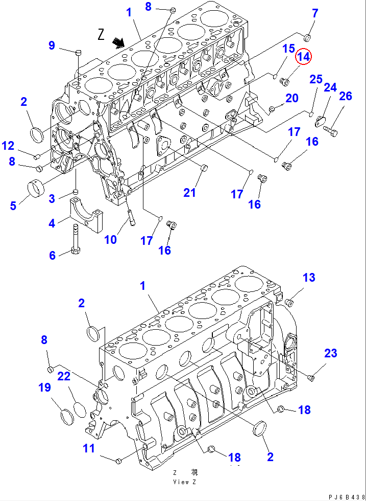 Diagram 6735-21-1920 PLUG - Komatsu