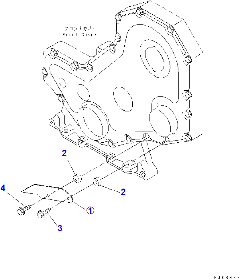 Diagram 6738-21-3910 POINTER - Komatsu