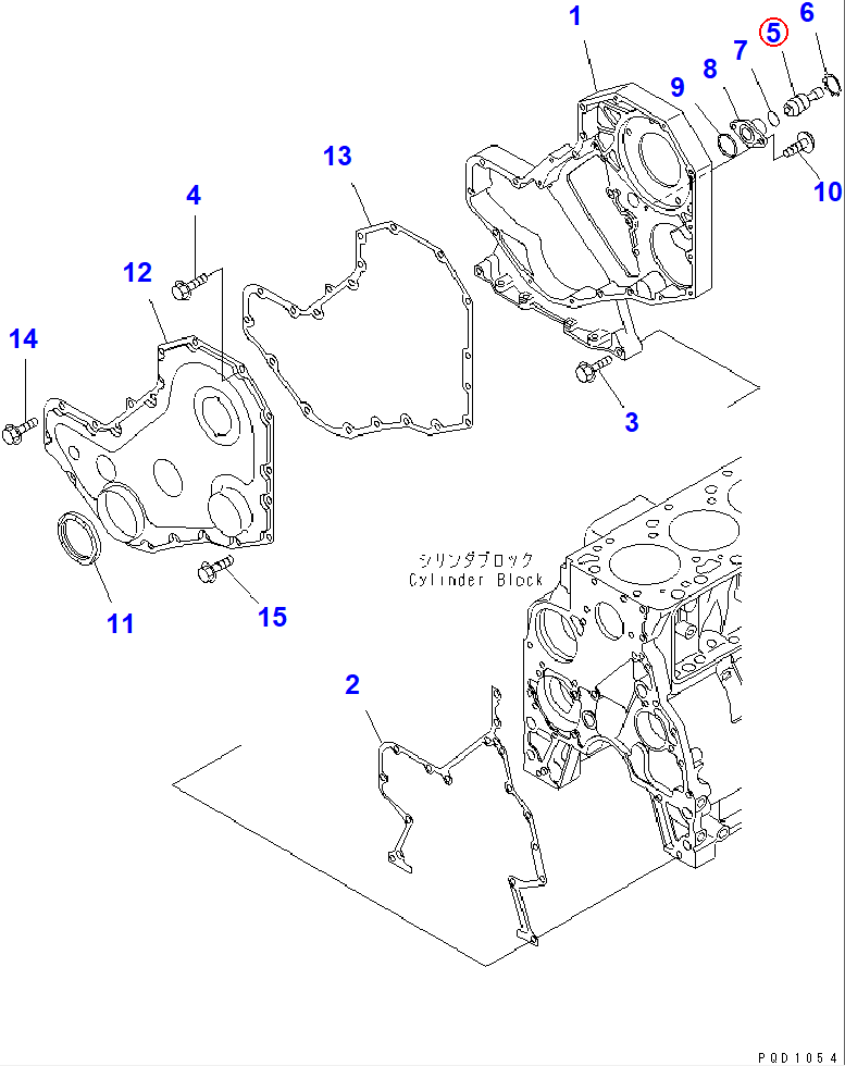 Diagram 6732-21-3140 PIN - Komatsu