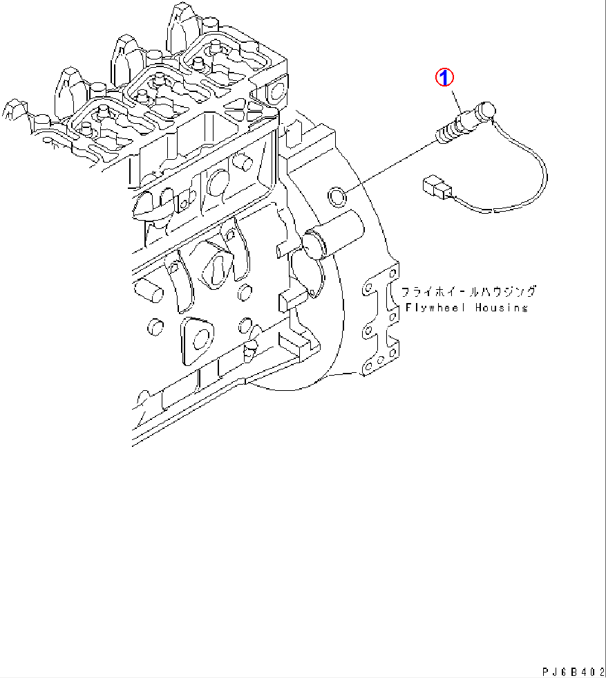 Diagram 7861-93-2310 SENSOR,REVOLUTION - Komatsu