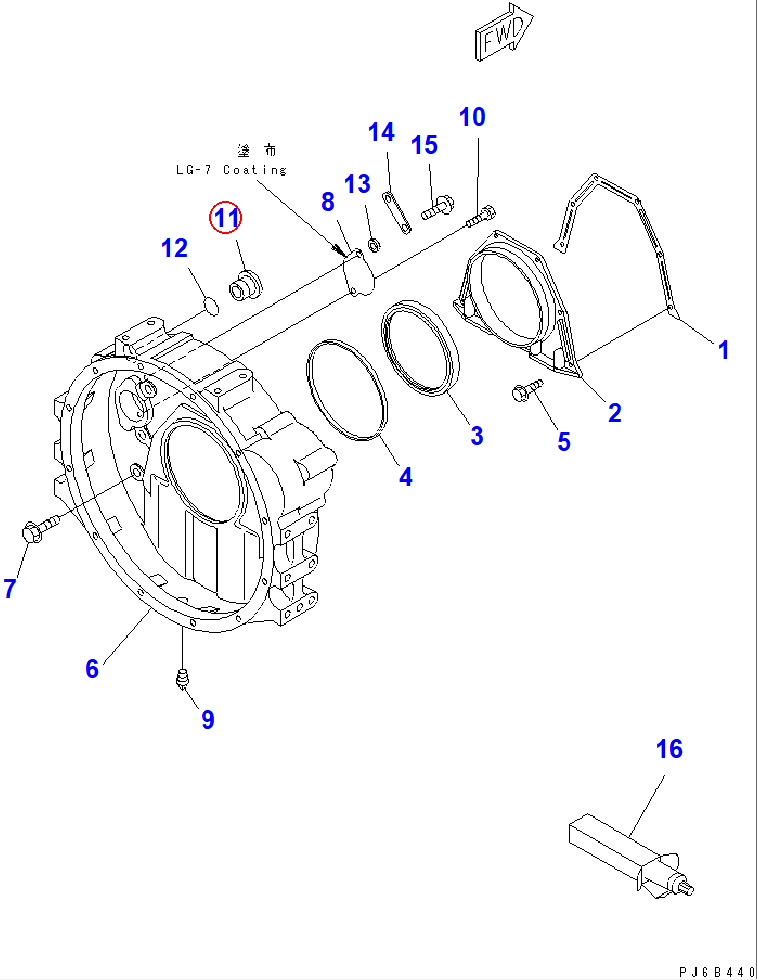Diagram 6732-21-4150 PLUG - Komatsu