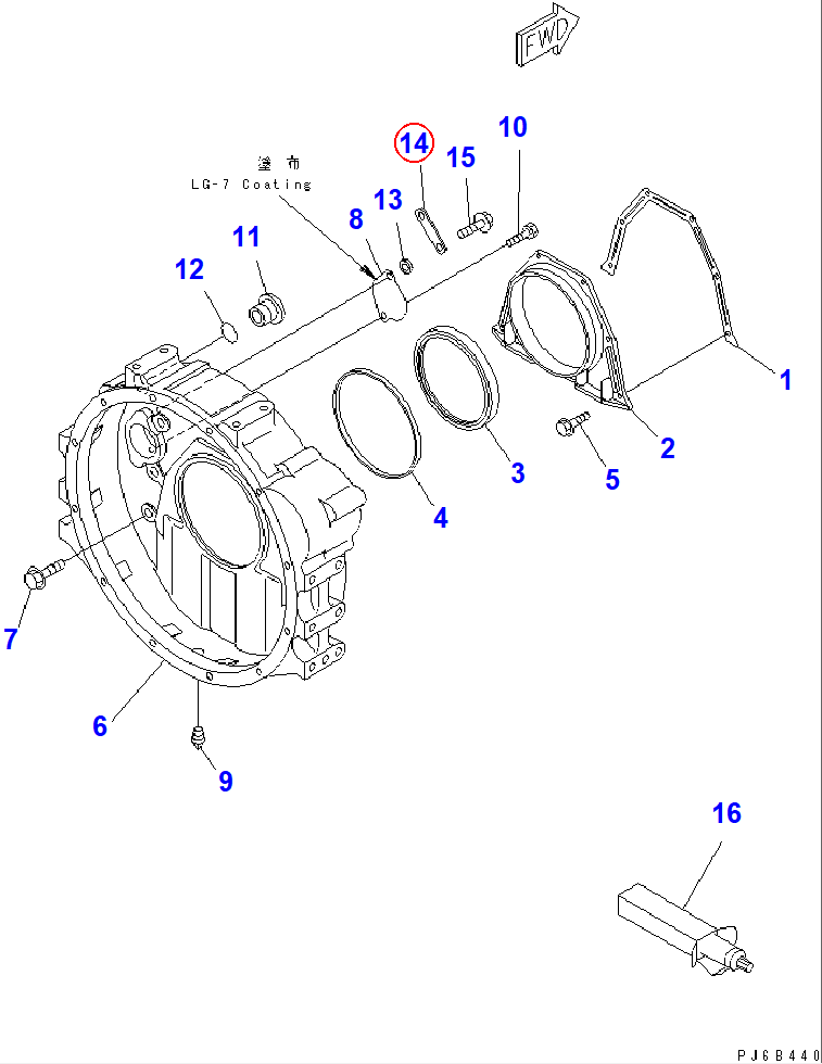 Diagram 6301-11-4630 PLATE - Komatsu