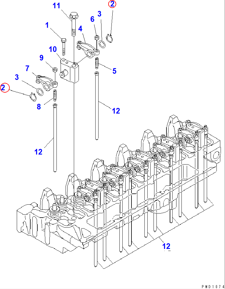 Diagram 6732-41-5170 RING,SNAP - Komatsu