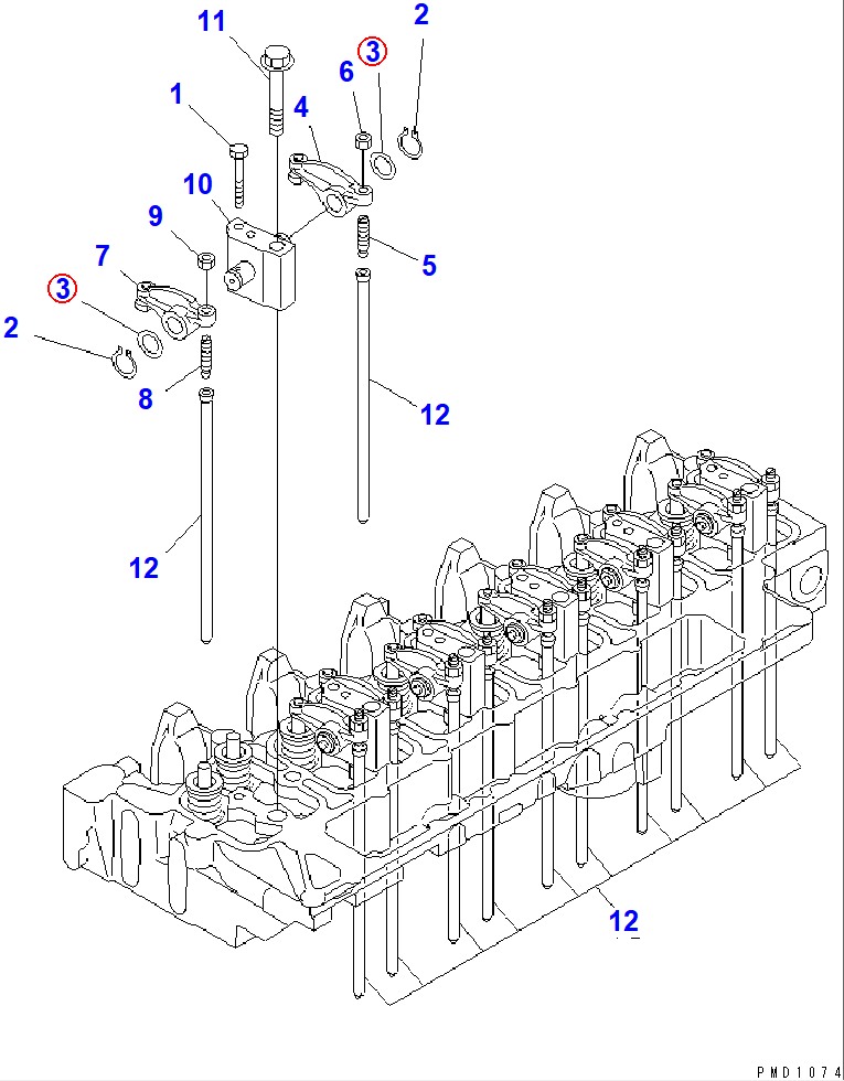 Diagram 6732-41-5160 WASHER - Komatsu