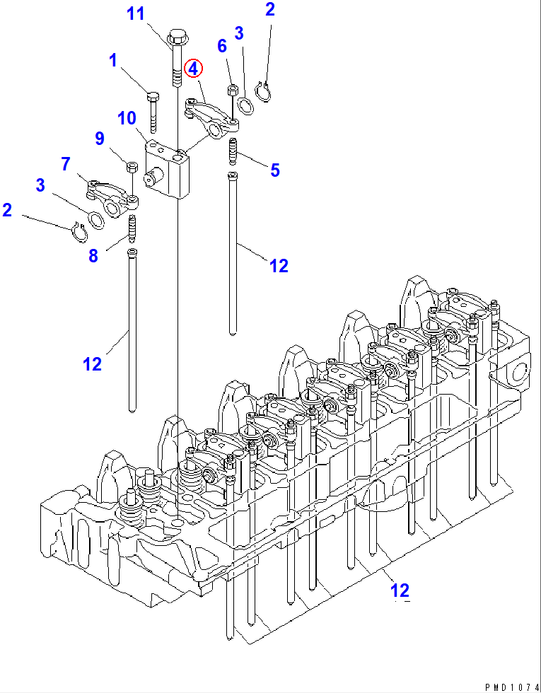 Diagram 6732-41-5400 ARM ASS'Y - Komatsu