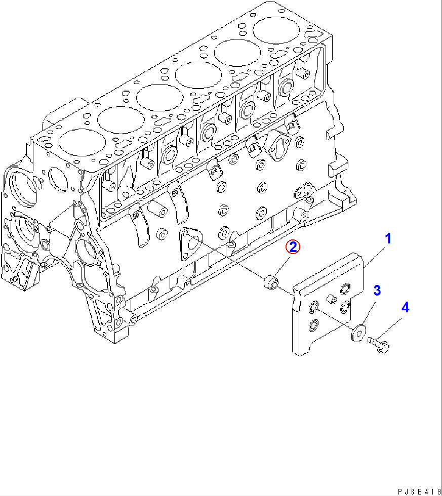 Diagram 6738-21-6890 SPACER - Komatsu