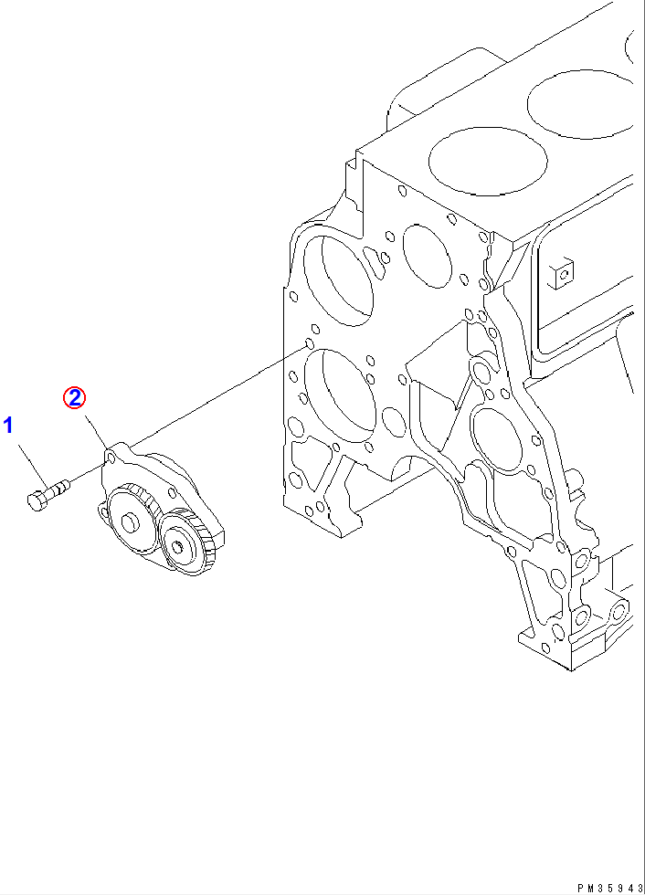 Diagram 6731-51-1111 OIL PUMP ASS'Y - Komatsu