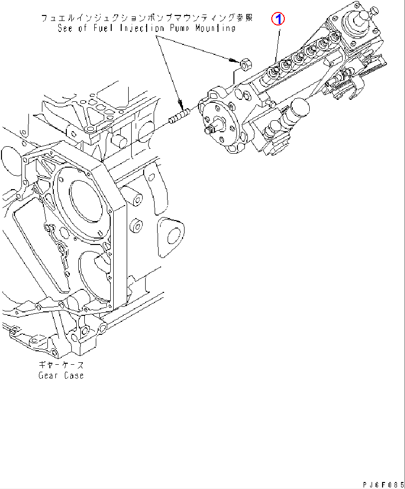Diagram 6738-71-1110 INJECTION PUMP ASS'Y,(SEE FIG.A401P-02G2) - Komatsu
