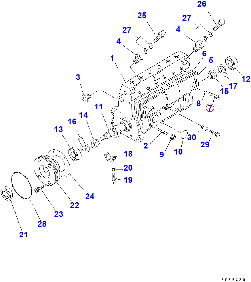 Diagram DK131017-1000 SCREW - Komatsu