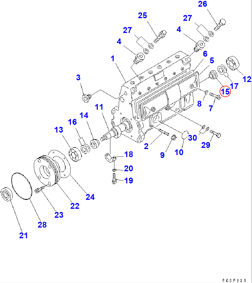 Diagram DK131302-1700 RING - Komatsu