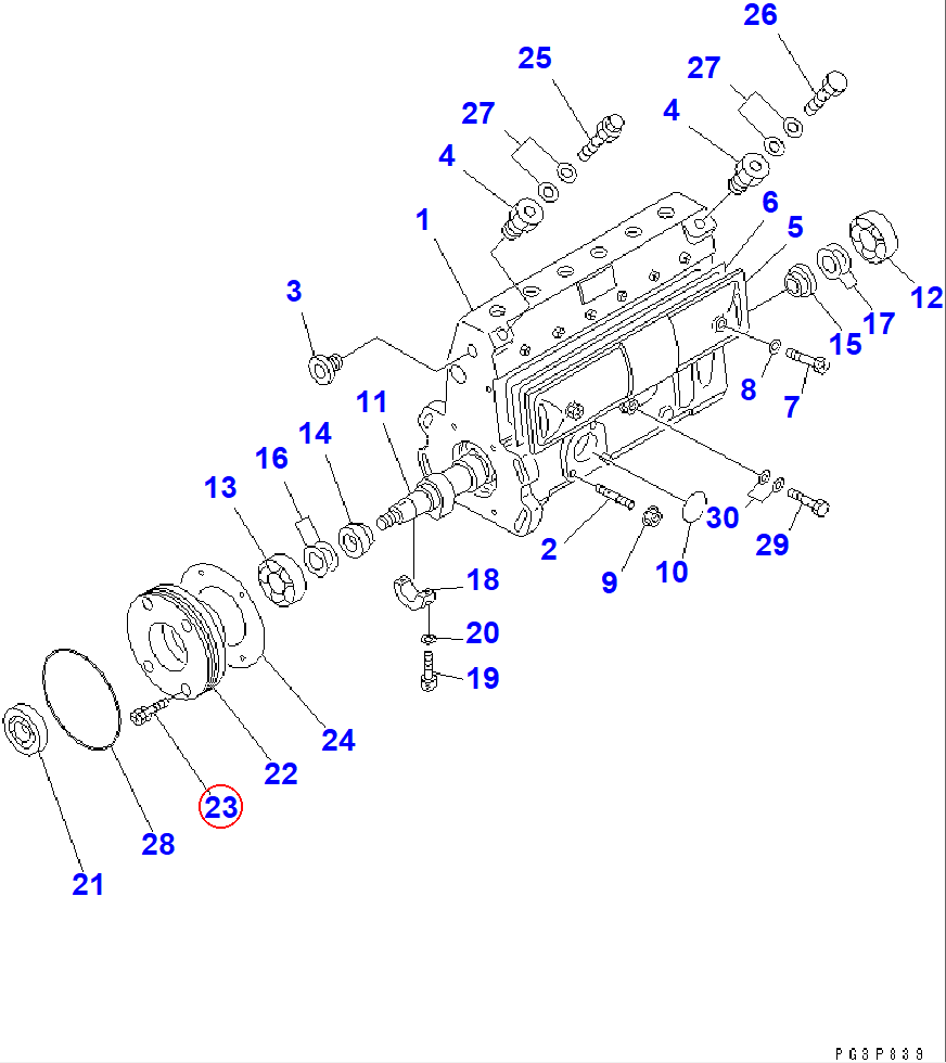 Diagram DK029010-6810 BOLT - Komatsu