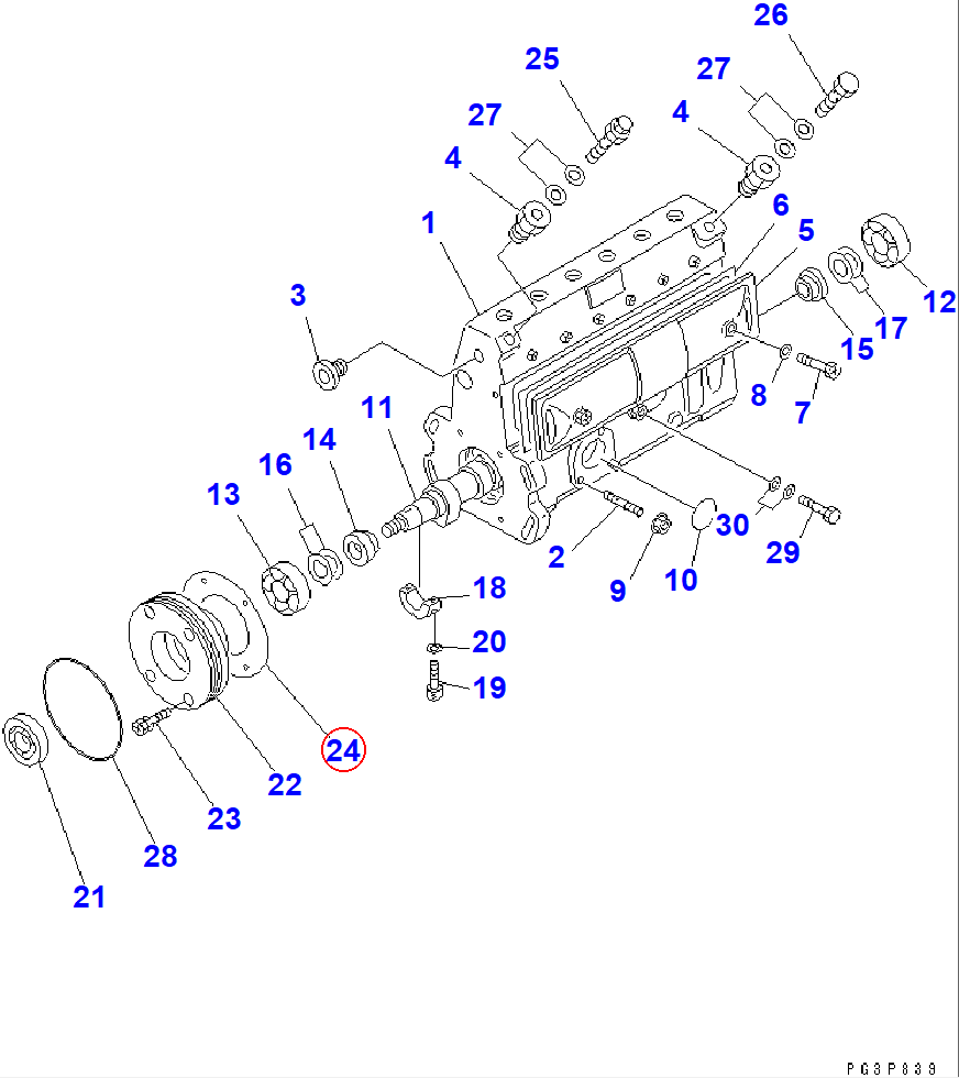 Diagram DK131321-1900 GASKET - Komatsu
