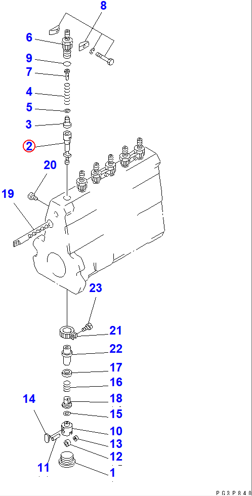 Diagram DK131154-5620 PLUNGER ASS'Y - Komatsu