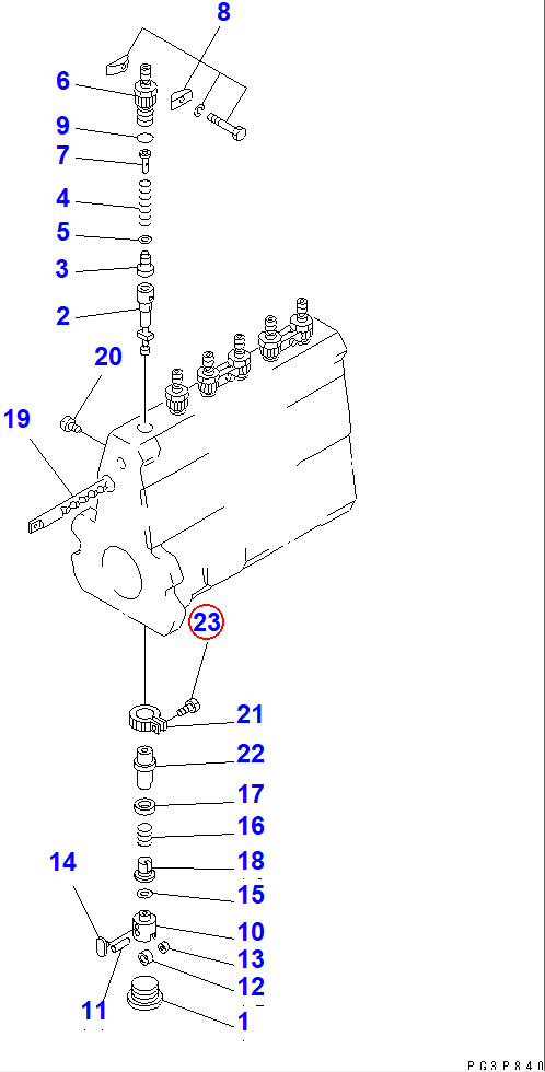 Diagram DK131242-0100 SCREW - Komatsu