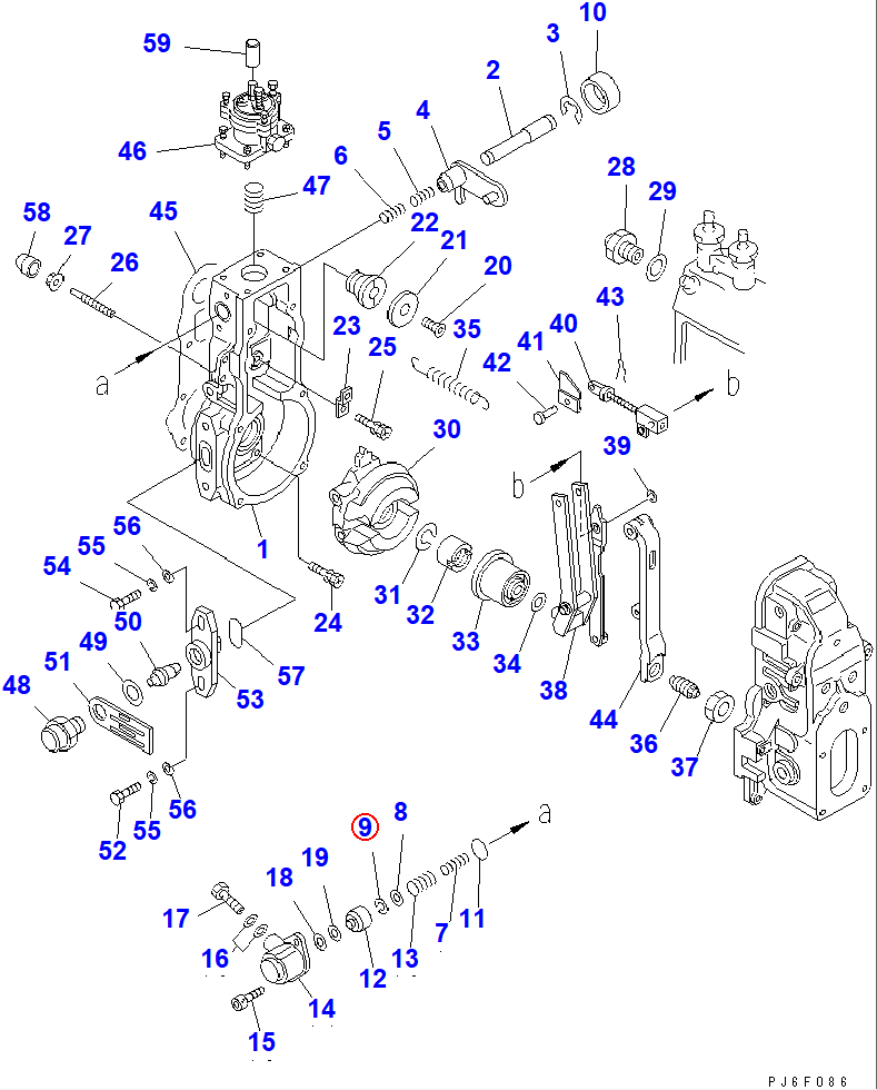 Diagram DK160100-0540 RING,SNAP - Komatsu