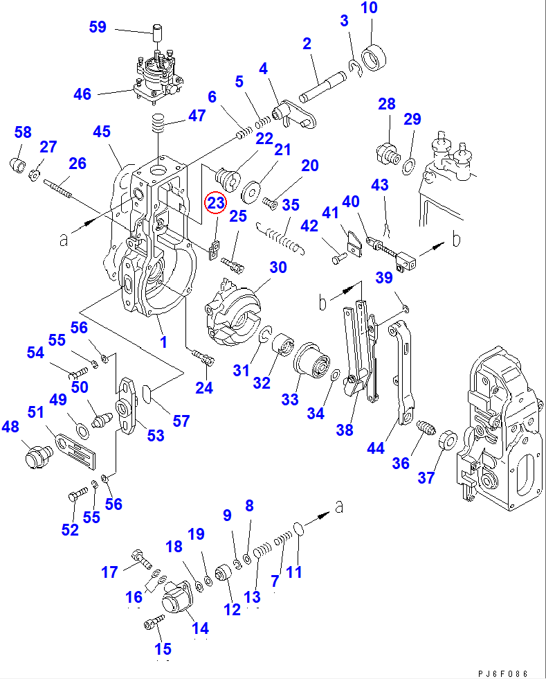 Diagram DK154375-9020 PLATE - Komatsu