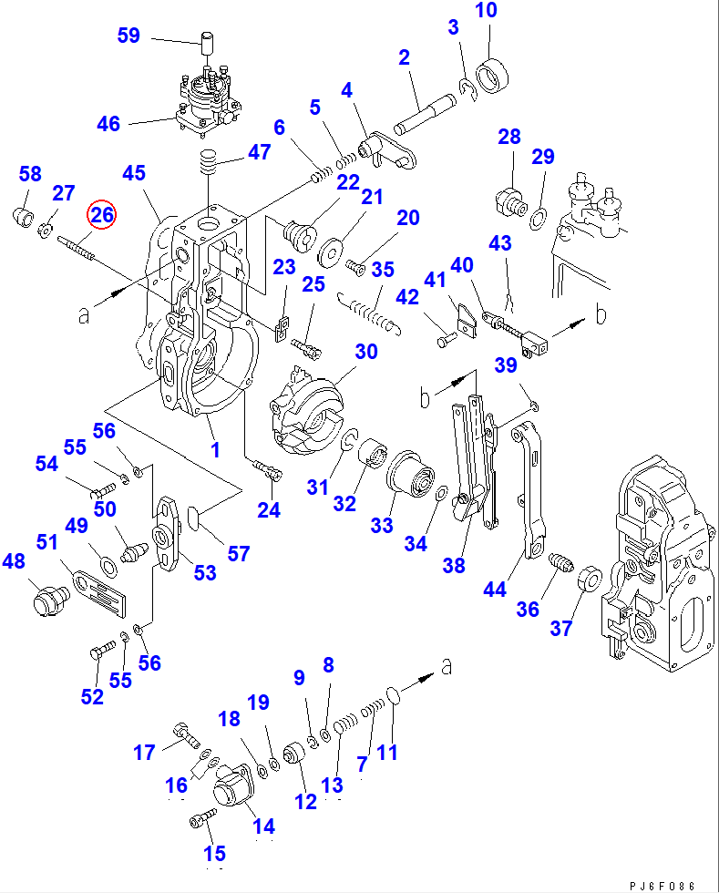 Diagram DK154013-4000 SCREW - Komatsu