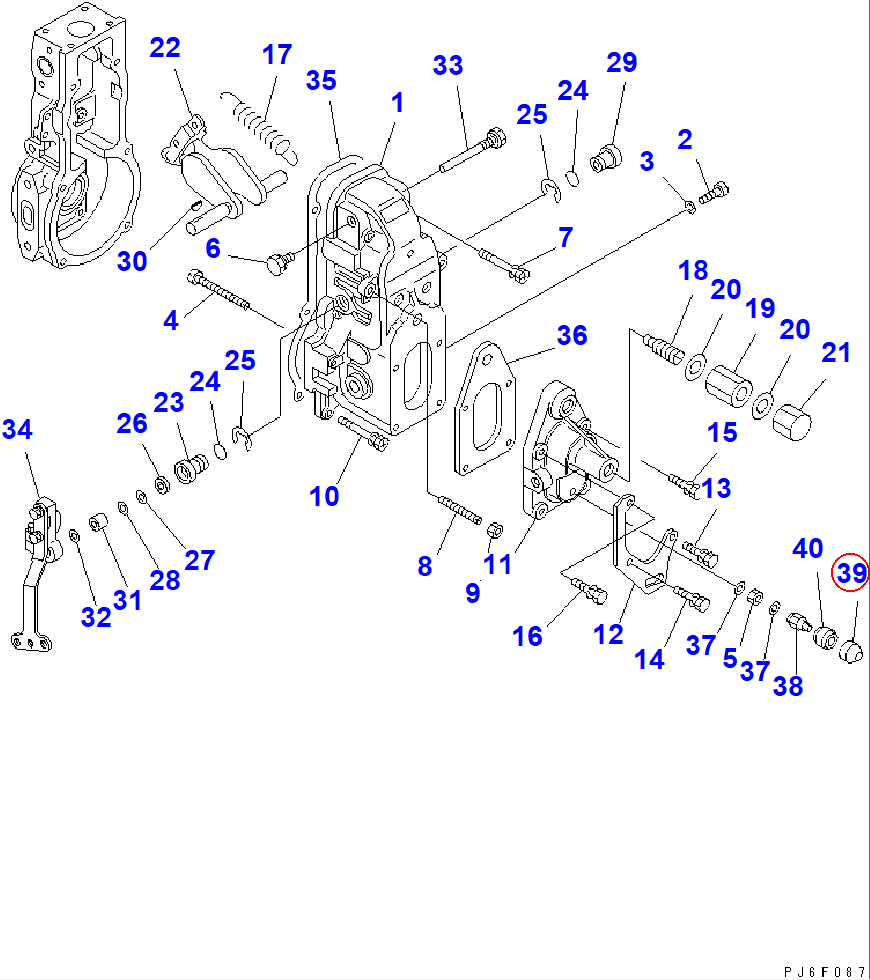 Diagram DK154062-4020 CAP - Komatsu