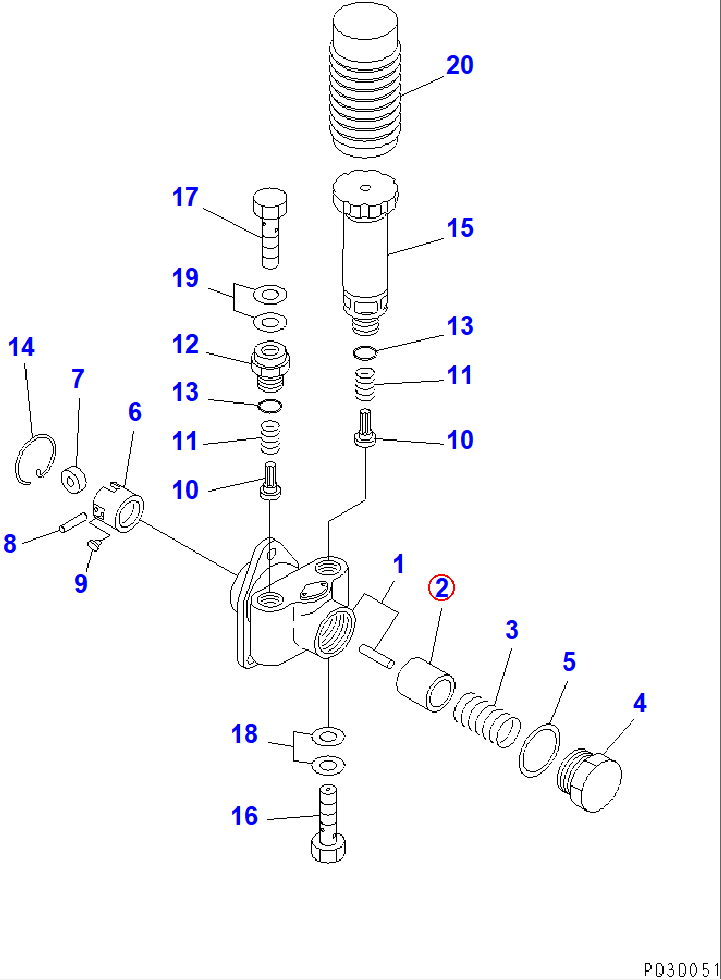 Diagram DK152100-1120 PISTON - Komatsu