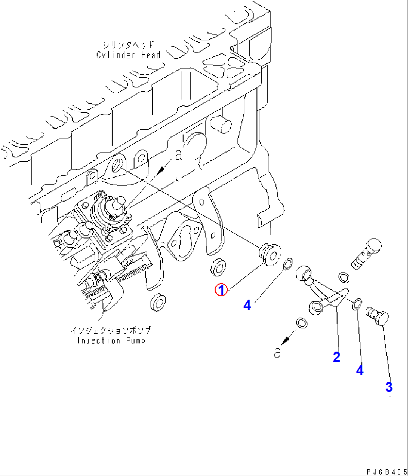 Diagram 6735-71-5460 NIPPLE - Komatsu