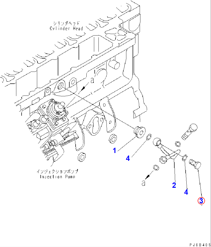 Diagram 6732-71-6510 BOLT,JOINT - Komatsu