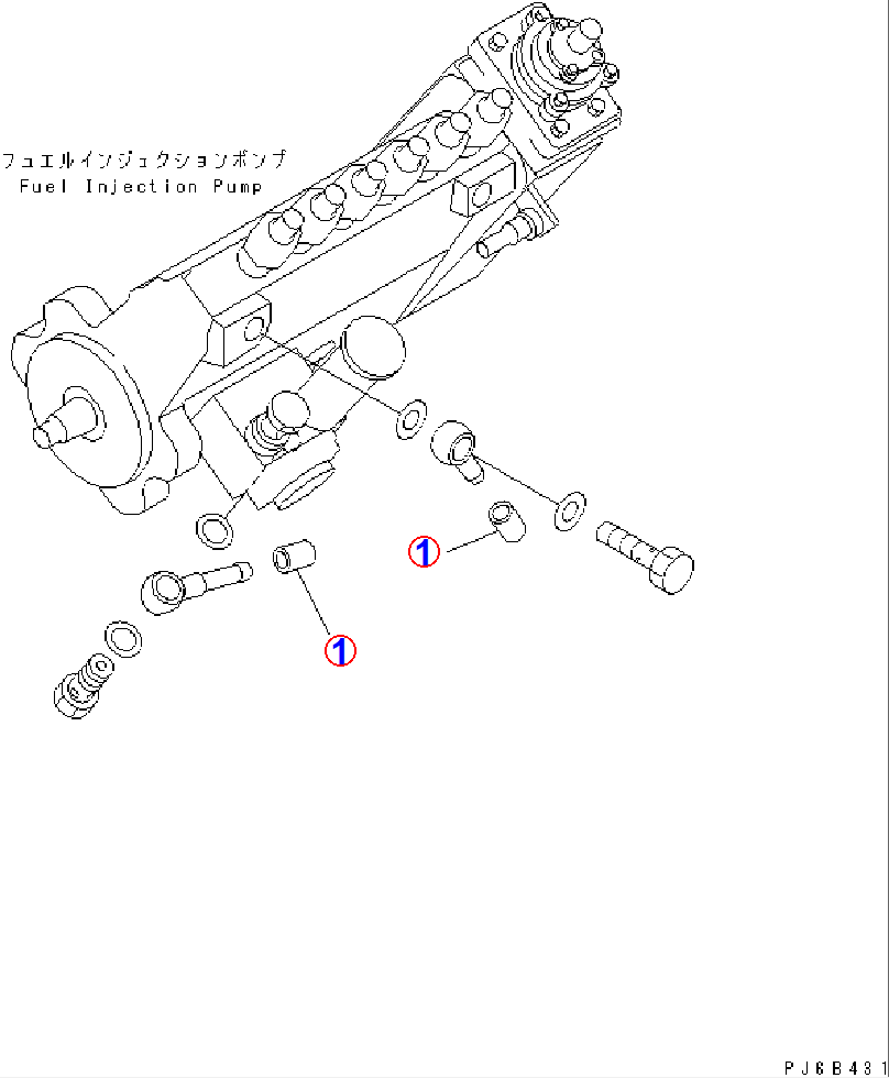 Diagram 6732-71-5740 CAP,(FOR SHIPPING) - Komatsu