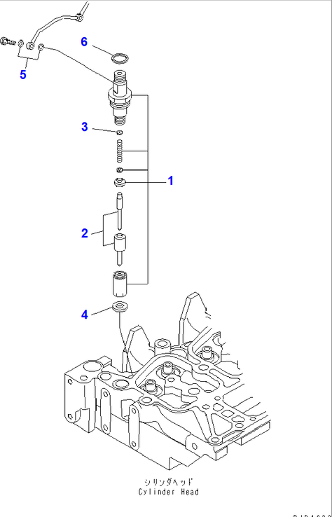Diagram 6734-11-3680 SHIM 1.24MM - Komatsu