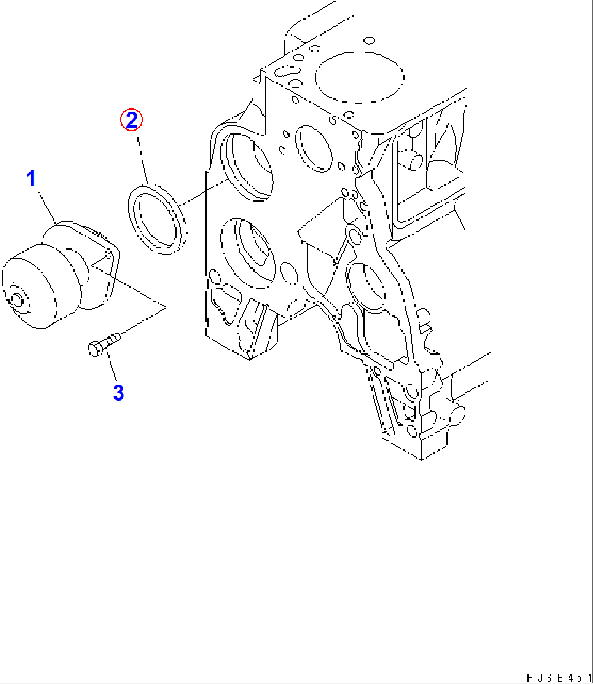 Diagram 6736-61-1520 SEAL (K2) - Komatsu