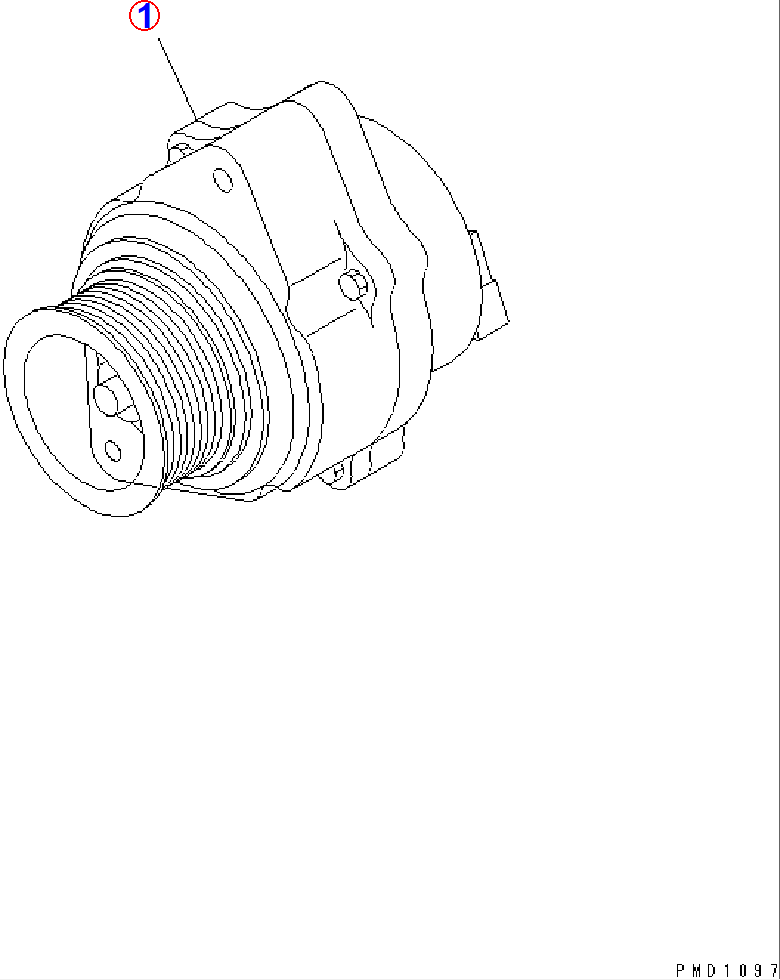 Diagram 600-861-3420 ALTERNATOR A. (35A),(SEE FIG.A601P-03B0) - Komatsu