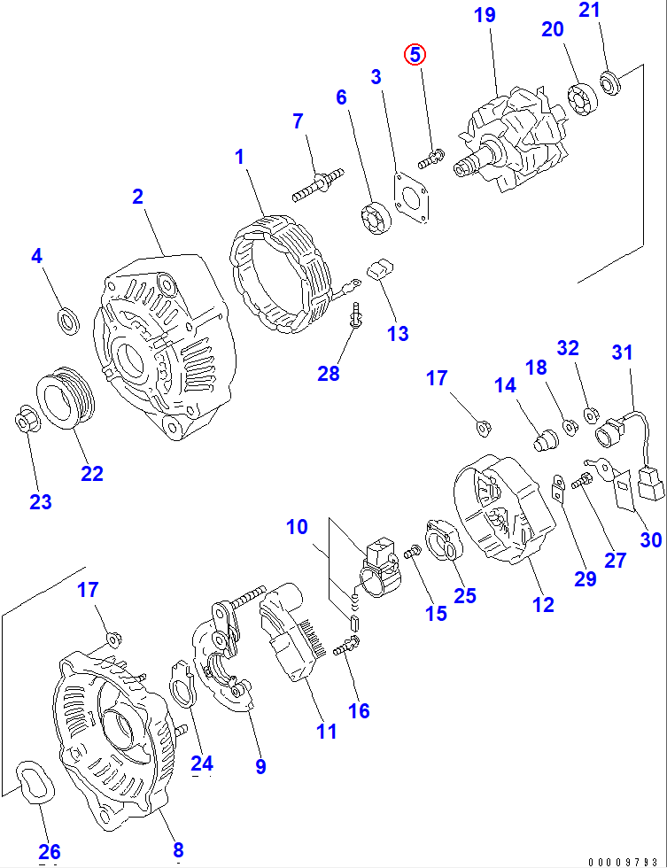 Diagram ND949006-5590 SCREW - Komatsu