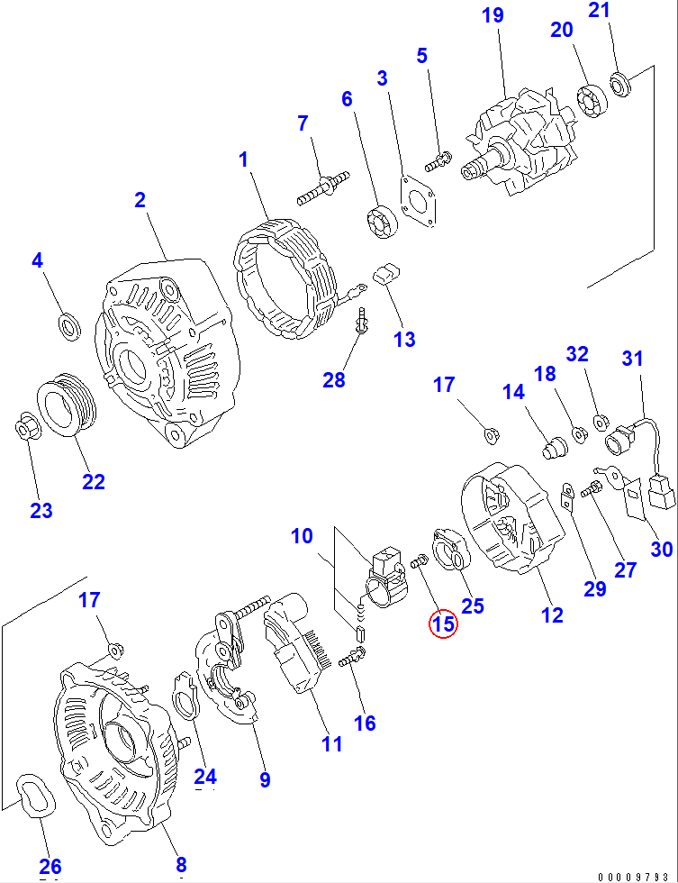 Diagram ND949006-5460 SCREW - Komatsu
