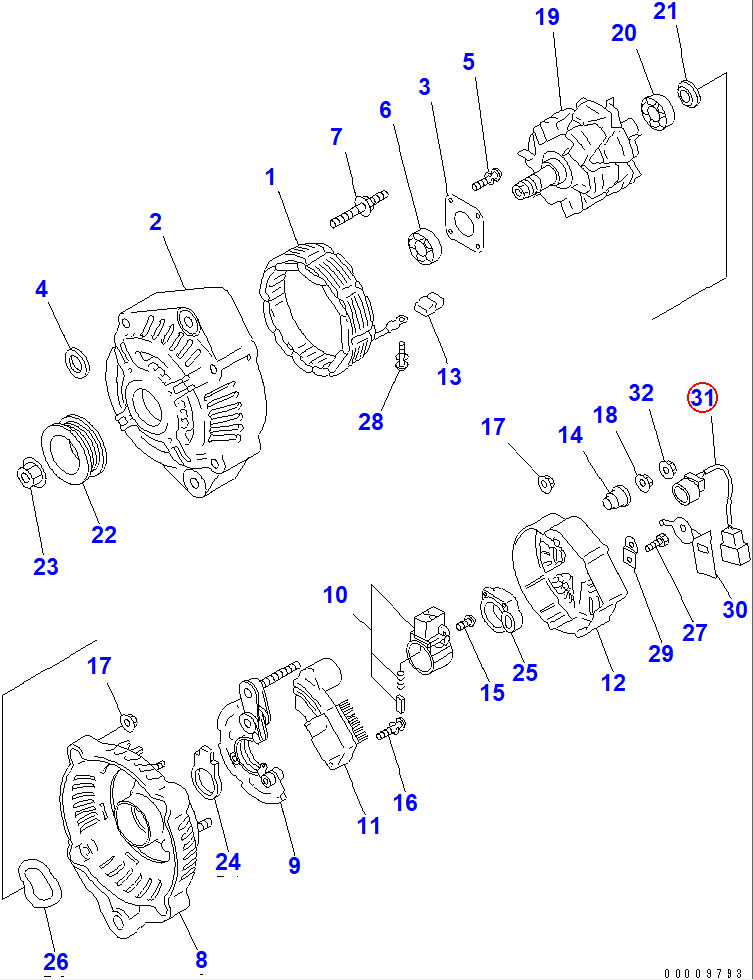 Diagram ND021700-2680 WIRE - Komatsu