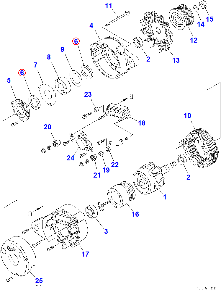 Diagram KD0-35951-0060 PACKING - Komatsu