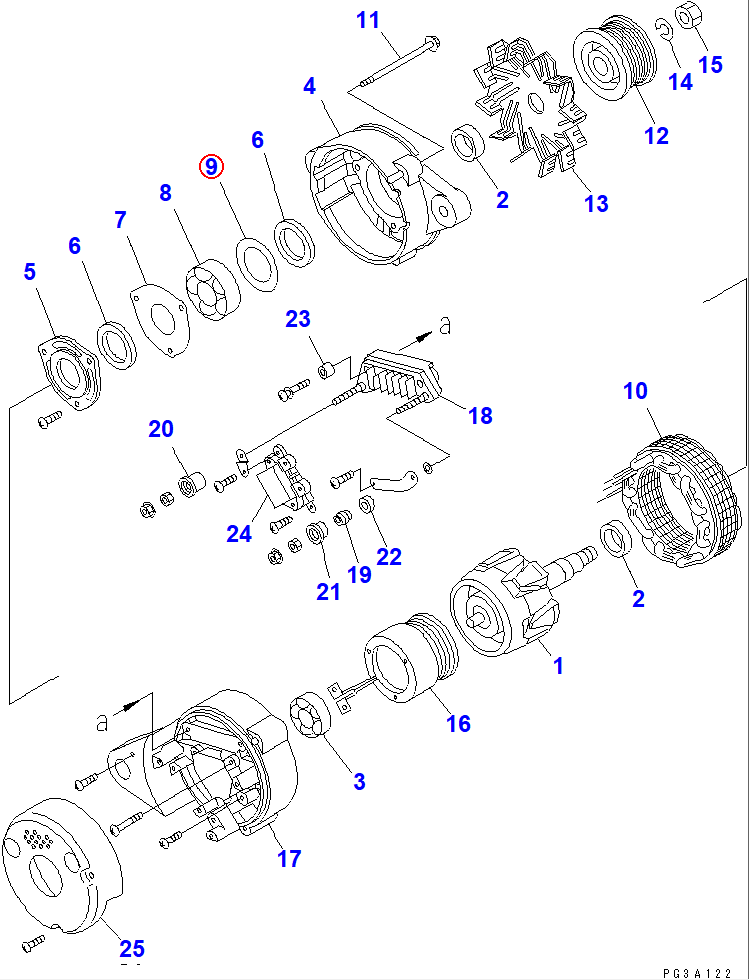 Diagram KD1-33926-0730 RETAINER - Komatsu