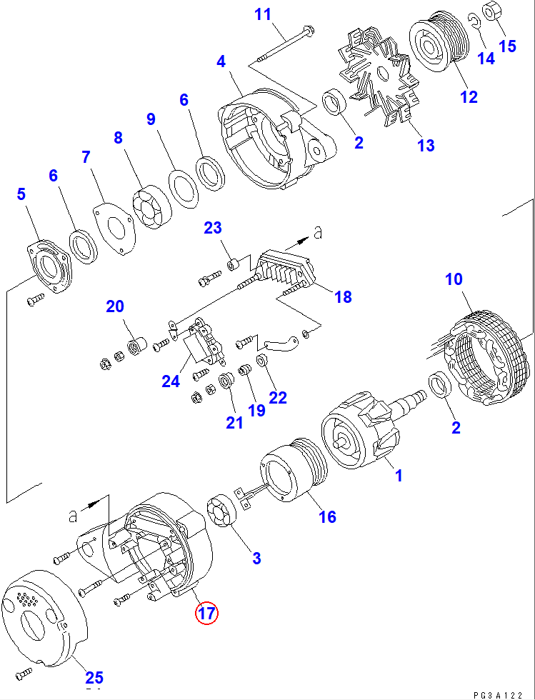 Diagram KD0-35710-0810 BRACKET - Komatsu