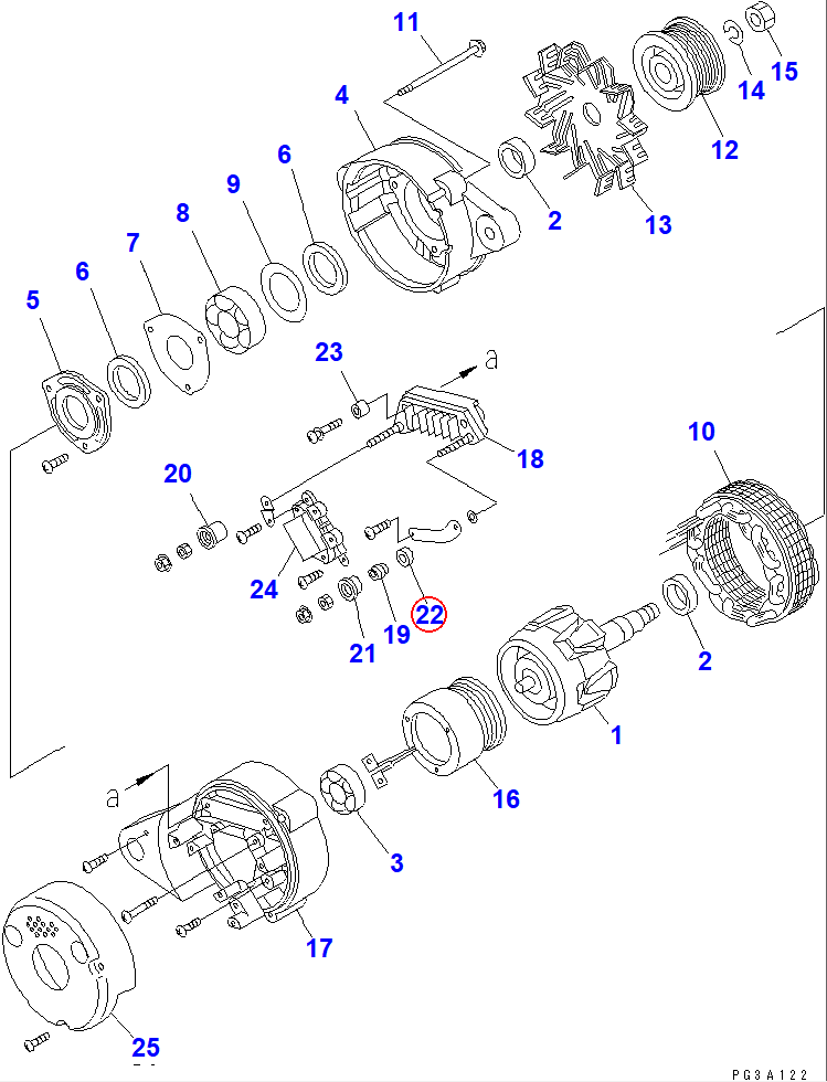 Diagram KD0-35943-0160 BUSH,INSULATE - Komatsu