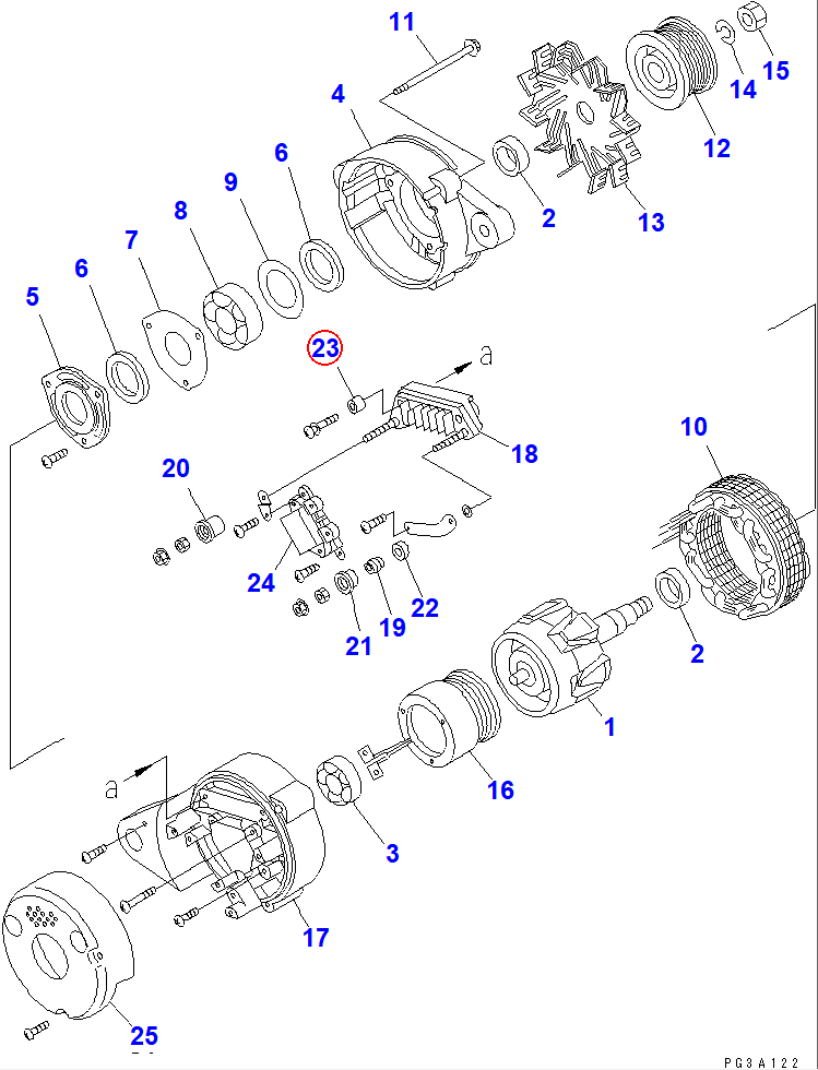Diagram KD0-35943-0170 BUSH,INSULATE - Komatsu