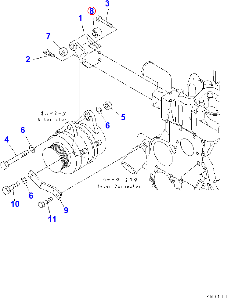 Diagram 6732-81-6530 SPACER - Komatsu