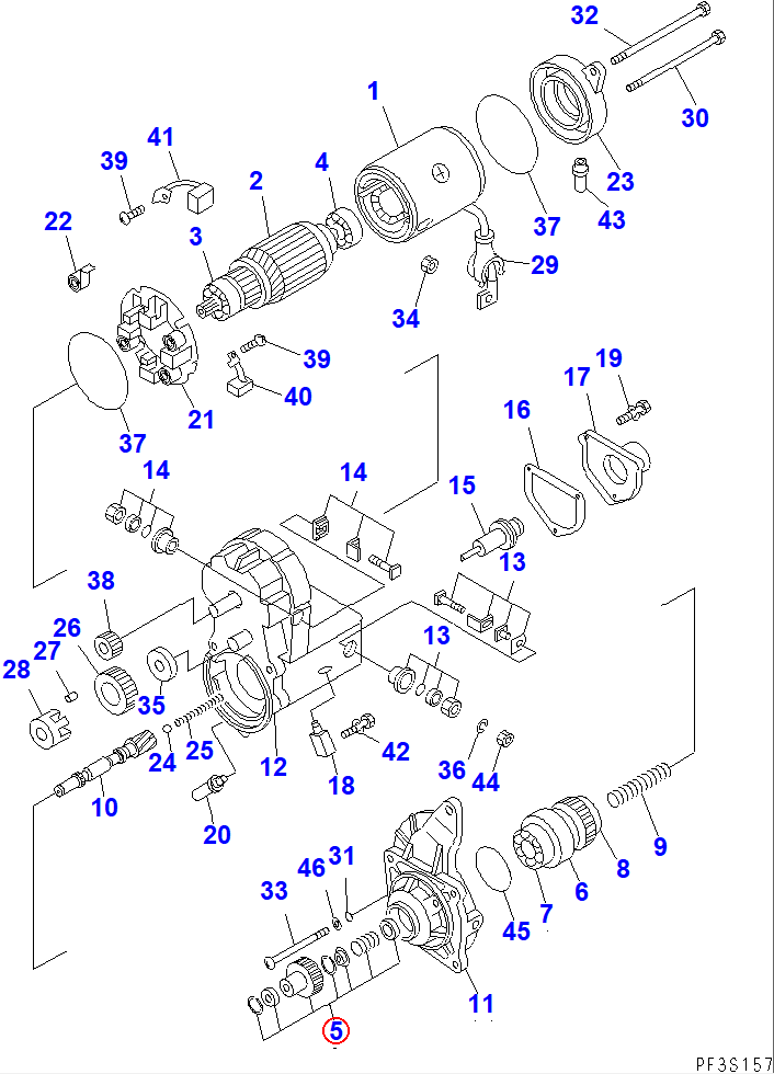 Diagram ND028099-3270 STARTER KIT - Komatsu